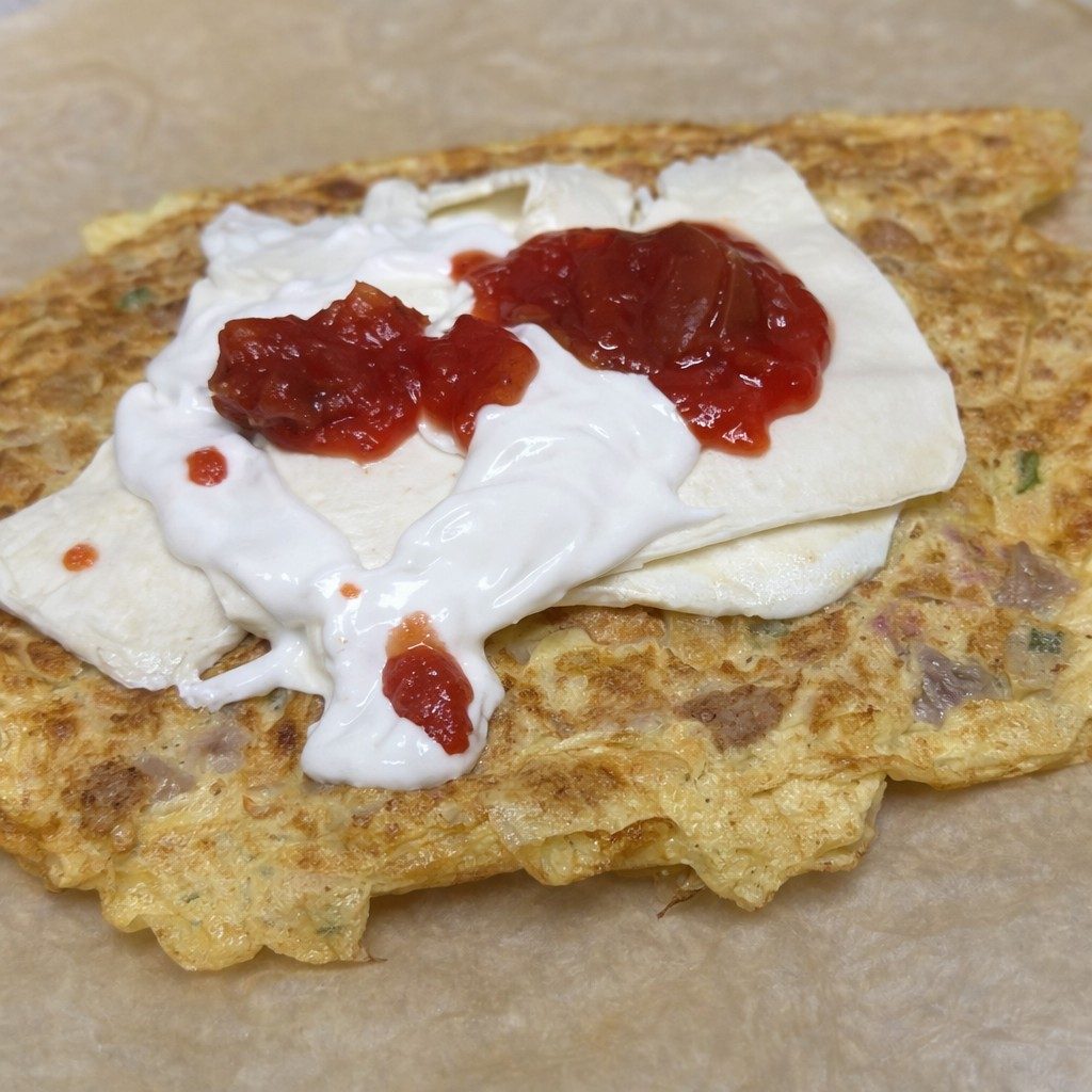 Special Breakfast Burrito Sandwich.
