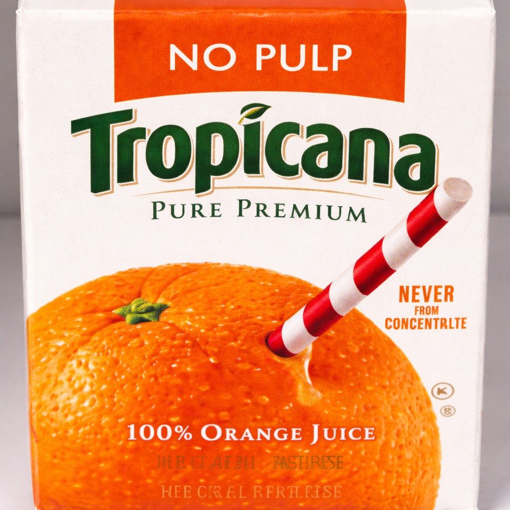 Tropicana Orange No Pulp.