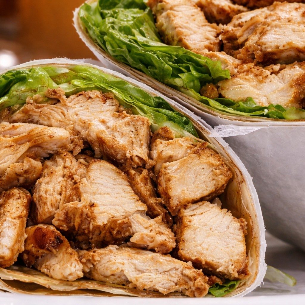 Grilled Chicken Caesar Wrap.